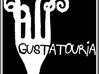 Gustatouria Logo Fork and Word