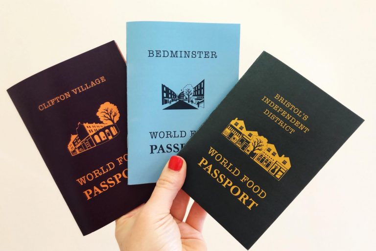 Three food passports, part of this year's Bristol Food Connections 2019